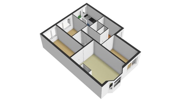 Floorplan - Drebbelstraat 107, 2522 CS Den Haag